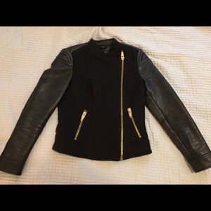 ZARA leather moto jacket